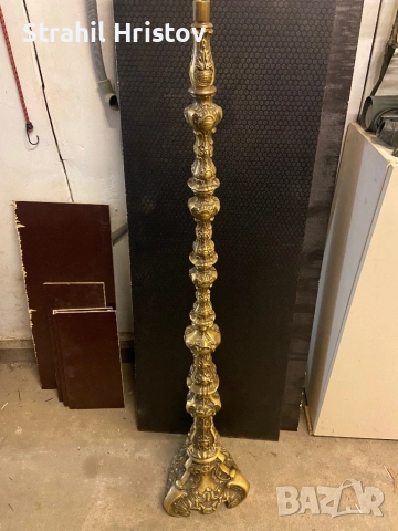 Стара стоика за месингова лампа