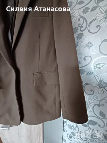 Сако ZARA XS тютюн, снимка 3 - Сака - 55951424