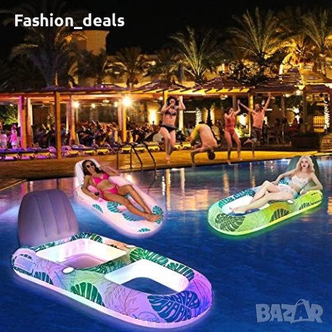 Ново Светещо надуваемо легло за възрастни и деца/Плаж Море Басейн, снимка 2 - Водни спортове - 41762166