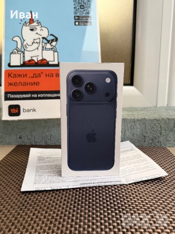 НОВ!ЛИЗИНГ*95лв/м iPhone 17 Pro*DEEP BLUE айфон 17 про, снимка 3 - Apple iPhone - 52343447