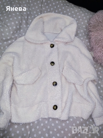 Бяло дамско палто, снимка 4 - Палта, манта - 51857706