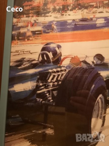  Vintage Ретро Постер Formula 1, Monaco, Monte Carlo 50см/70см+рамка IKEA , снимка 9 - Колекции - 34719478