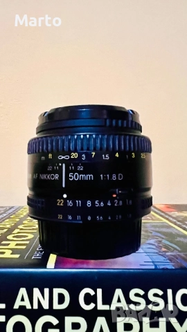 Обектив Nikon AF Nikkor 50mm f/1.8D, снимка 1