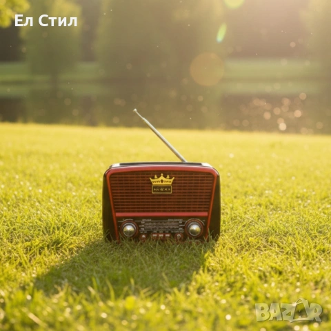 Преносимо ретро радио Golon с Bluetooth и соларен панел - мощен звук и дълъг живот на батерията, снимка 4 - Радиокасетофони, транзистори - 53566985