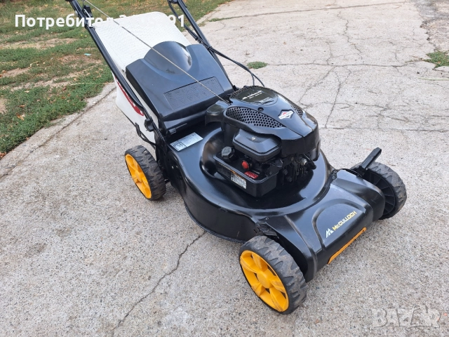 Косачка Husqvarna McCulloch Briggs 5 к.с. самоходна мулчираща с кош, снимка 11 - Градинска техника - 51646690