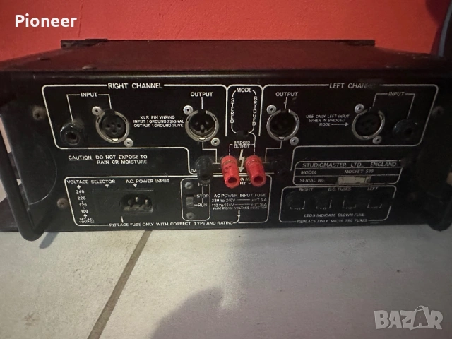 Studiomaster mosfet 500, снимка 6 - Ресийвъри, усилватели, смесителни пултове - 53355381