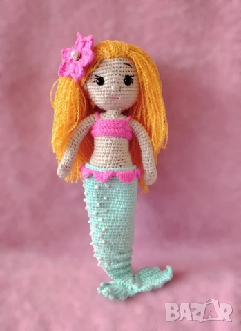 плетена кукла Русалка , снимка 2 - Кукли - 50995715
