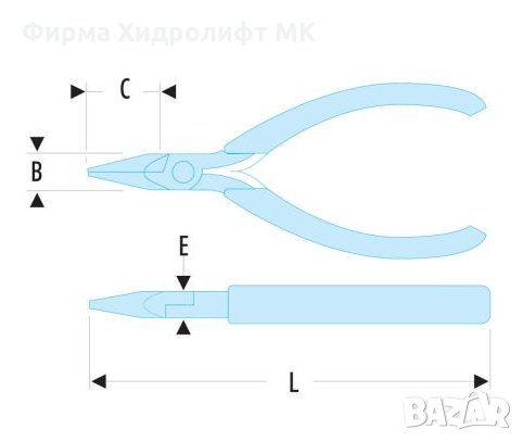 FACOM 432.MT Клещи специализирани MICRO-TECH®, дължина 120мм, снимка 2 - Клещи - 31393518
