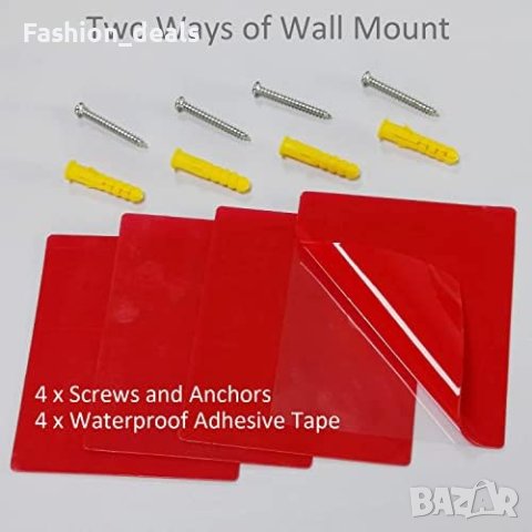 Нови 4 броя LED слънчеви светлини лампи за дворна ограда тераса парапет/Декорация, снимка 3 - Лед осветление - 41508825