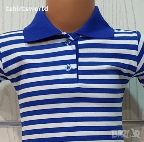 Нова детска класическа моряшка рокля с яка, 18-24 месеца, снимка 2 - Бебешки рокли - 30327158