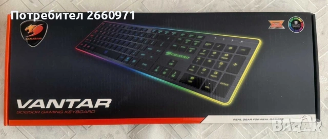 Cougar VANTAR | нископрофилна клавиатура, снимка 3 - Клавиатури и мишки - 53056292