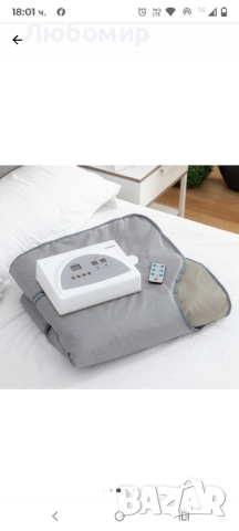 Одеяло InnovaGoods Bedna, За инфрачервена сауна, 179 x 79 см, снимка 5 - Други - 52366893