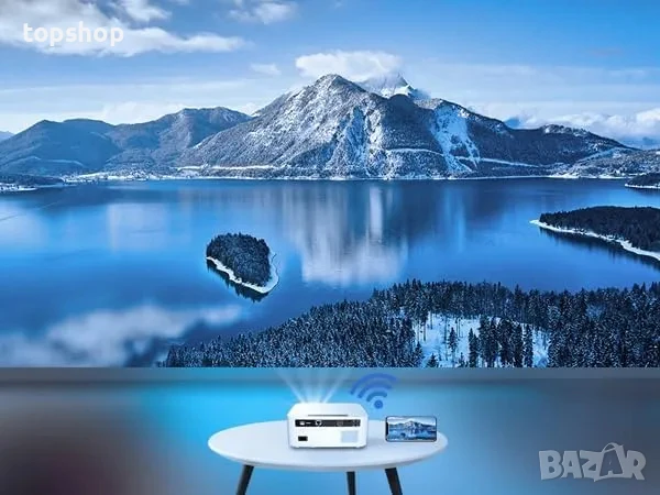 НОВ проектор FunFlix 828E проектор, 600 ANSI, собствен 1080P, LCD, HDMI, USB, AV, 15000 лумена..., снимка 7 - Плейъри, домашно кино, прожектори - 50529462