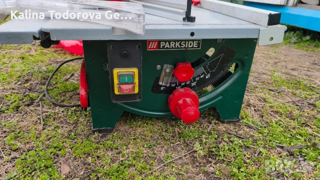 продавам мобилен настолен циркуляр PARKSIDE 1200W, снимка 2 - Триони и циркуляри - 53851388