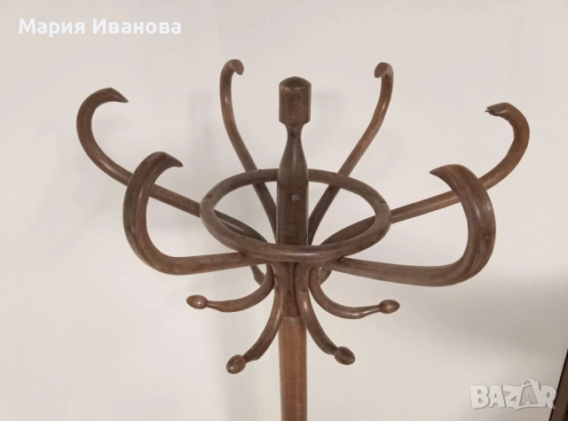 Стойка за закачане на дрехи - "виенски стил" дървена закачалка, снимка 3 - Закачалки - 53597256