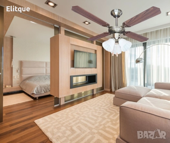 Вентилатор 42'' Muhler, таванен, осветление, снимка 3 - Други стоки за дома - 52853553