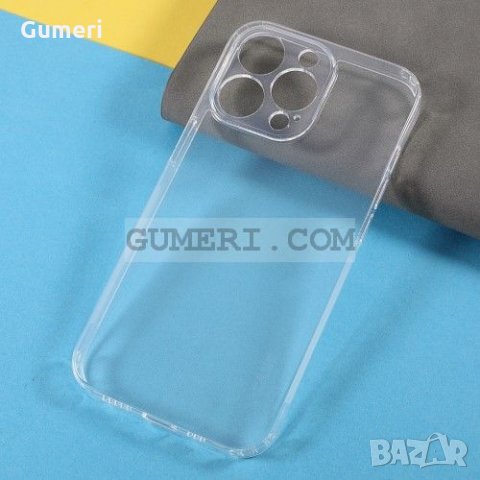 Apple iPhone 13 Pro - Силиконов Гръб със Защита на Камерата - Прозрачен, снимка 4 - Калъфи, кейсове - 34446247