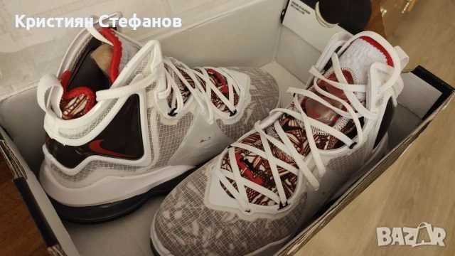Nike Обувки за баскетбол Lebron XIX CZ0203 101 Бял, снимка 2 - Спортни обувки - 51522662