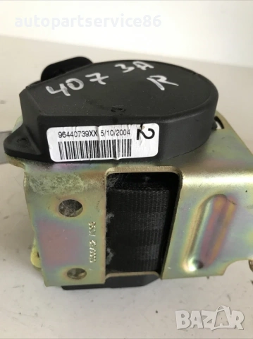 Колан за задно дясно място за Peugeot 407 1.6 HDI (2005) 96440739Xx, снимка 2 - Части - 53734329