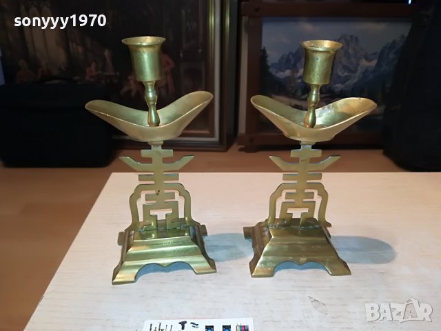 MADE IN HONG KONG-МЕД/МЕСИНГ-ВНОС FRANCE 1911222055, снимка 2 - Антикварни и старинни предмети - 38728488