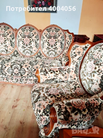 Диван с кресла, снимка 2 - Дивани и мека мебел - 53573984