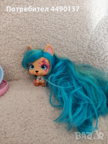 Кученце играчка с дълга коса, снимка 5 - Кукли - 53847815