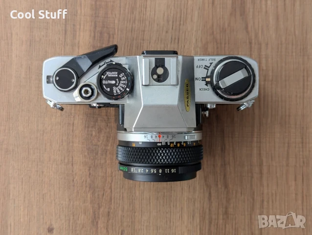 Фотоапарат Olympus om10 с обектив F.ZUIKO AUTO-S 1:1.8 f =50mm, снимка 3 - Фотоапарати - 51164214