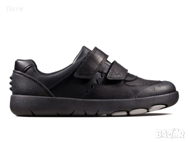 Сникърси CLARKS – Rex Pace K 261470447 Black Leather , снимка 6 - Детски обувки - 41103341