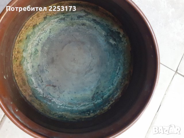 Старо медно котле, снимка 5 - Декорация за дома - 42010937