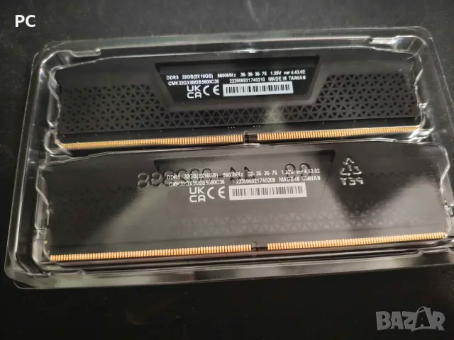 DDR5 Corsair Vengeance 6000 CL 36 1х16GB Доживотна гаранция, снимка 3 - RAM памет - 54278065
