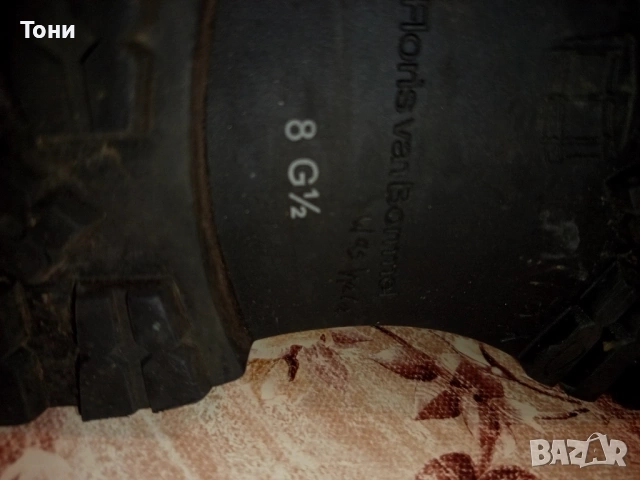 FLORIS VAN BOMMEL Оригинал Нови Мъжки Боти Изцяло от Естествена Кожа 42/43, снимка 15 - Мъжки боти - 53489172