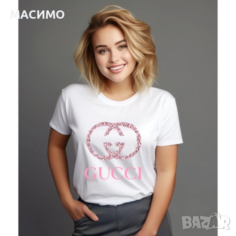  Gucci дамски тениски няколко вида , снимка 5 - Тениски - 44457729