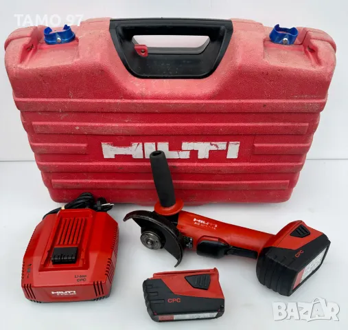 Hilti AG 125-A22 - Безчетков акумулаторен ъглошлайф 2x22V 5.2Ah