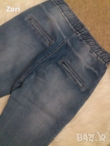 УНИКАЛНИ дънки с ластик в талията, снимка 4 - Дънки - 41687452