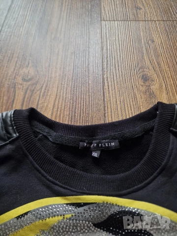 Страхотна мъжка блуза суитчър PHILIP PLEIN размер L / XL, снимка 5 - Суичъри - 52752053