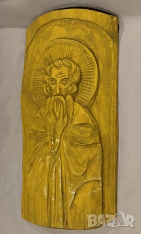 ръчна дърворезба на светец, снимка 4 - Антикварни и старинни предмети - 42263893