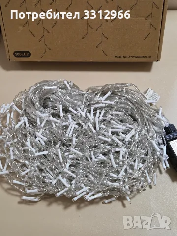 коледни LED лампички тип „висулки“ (LED Icicle Lights) от марката Buudala, снимка 2 - Лед осветление - 56185642
