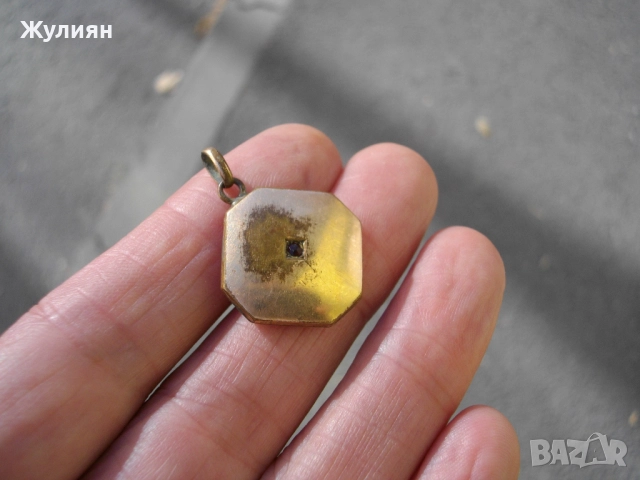 СТАРА ПОЗЛАТЕНА ВИСУЛКА ЗА КЮСТЕК , снимка 3 - Антикварни и старинни предмети - 51525072