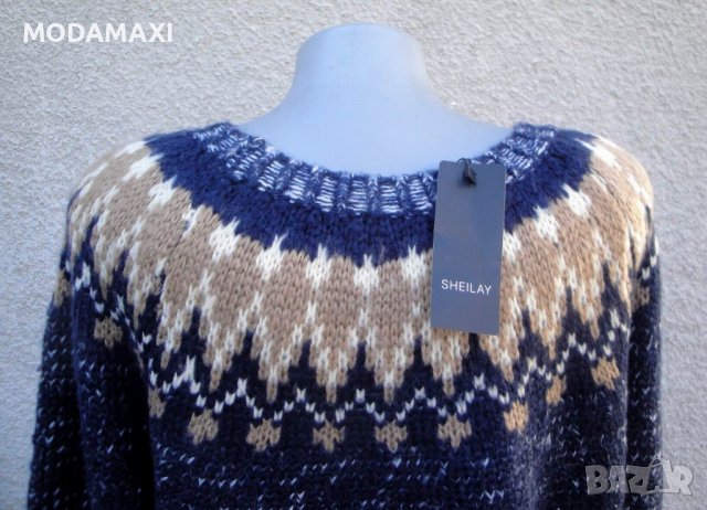 3XL Нов пуловер Sheilay , снимка 5 - Блузи с дълъг ръкав и пуловери - 39784979