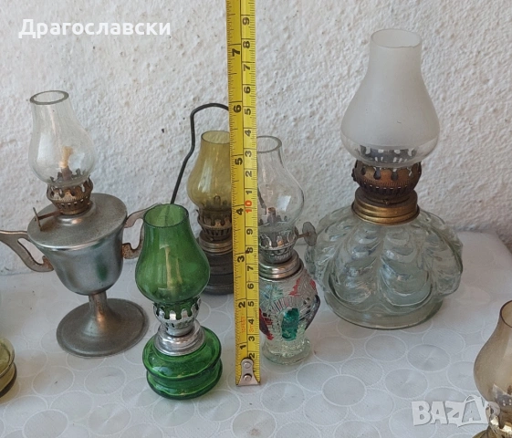 стъклени разни: Стара синя газена лампа, красива и други стъклени лампа, стъклена газена, снимка 17 - Други - 42256598