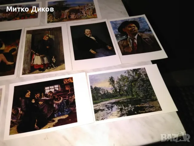 Государственая третяковская галерея 12 картички от доца като нови 1977г., снимка 3 - Колекции - 48452092