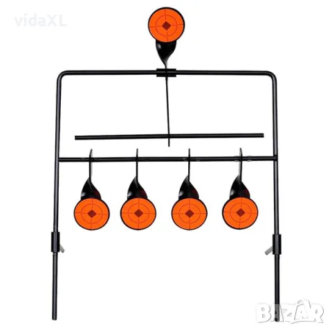 vidaXL Автоматична мишена за стрелба с 4 + 1 ротационни цели（SKU: 90830）, снимка 2 - Други игри - 56135366