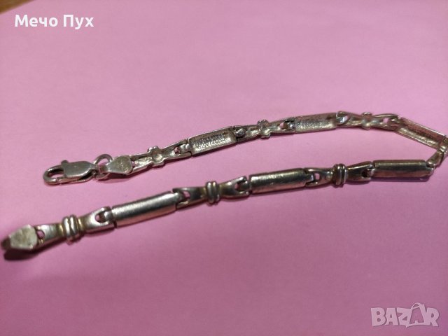 Сребърна гривна (57), снимка 5 - Гривни - 38978560