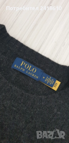 POLO Ralph Lauren Cable Wool/ Cashmere Knit Mens Size M НОВО!  ОРИГИНАЛ! Mъжки Пуловер, снимка 3 - Пуловери - 52629775