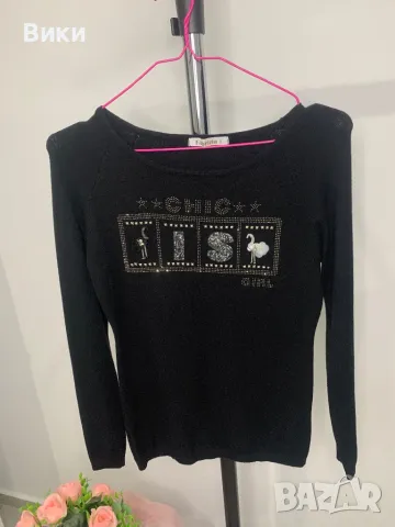 Блуза нежно плетиво универсален размер, снимка 7 - Блузи с дълъг ръкав и пуловери - 48764511