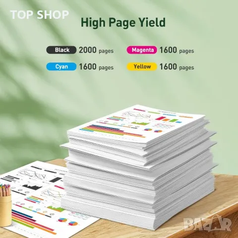 KINGJET 963XL мастилени касети за HP 963 за OfficeJet Pro 9010 9012 9014e (черно жълто циан магента), снимка 6 - Консумативи за принтери - 49500152