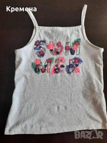 блузки за момиче 3 бр, потничета 2 бр, комплект потник и панталонки, общо 16лв, снимка 14 - Детски тениски и потници - 40746712