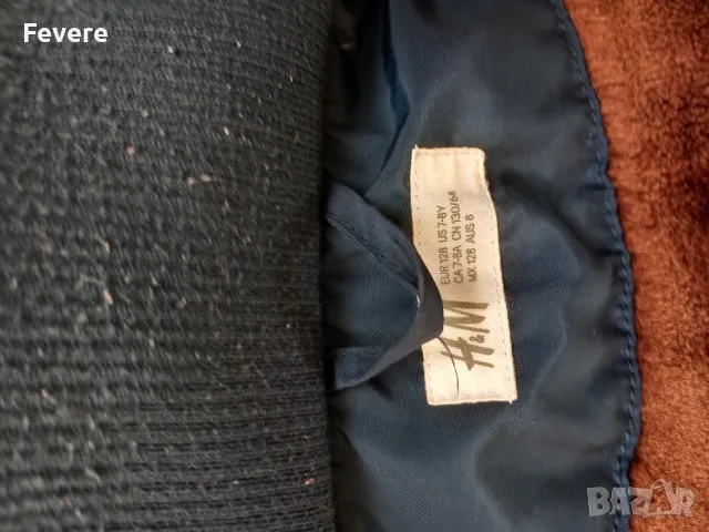 Синьо зимно яке за момче на Н&М 7-8г., снимка 3 - Детски якета и елеци - 48050741