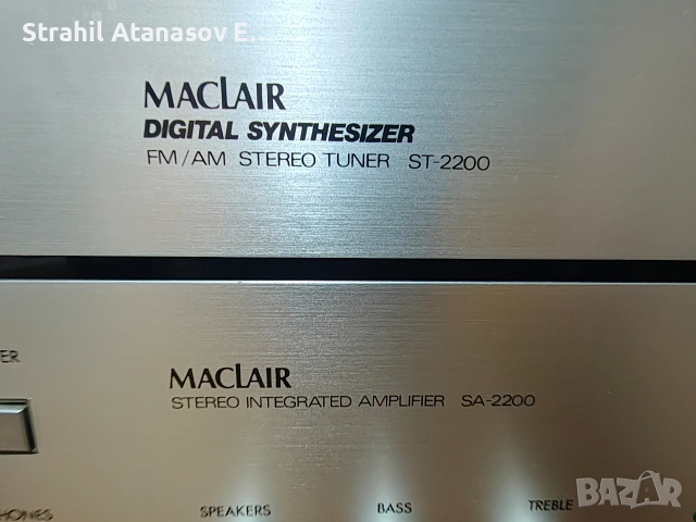 Maclair SA-2200/ST2200-(NAD)-Комплект , снимка 7 - Ресийвъри, усилватели, смесителни пултове - 42957567
