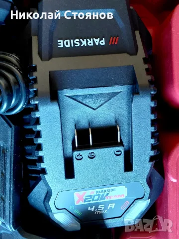 Комбиниран акумулаторен перфоратор Parkside Performance PKHAP 2058 A1 5.8 J с батерия 8000Ah и зар, снимка 6 - Перфоратори - 56008366